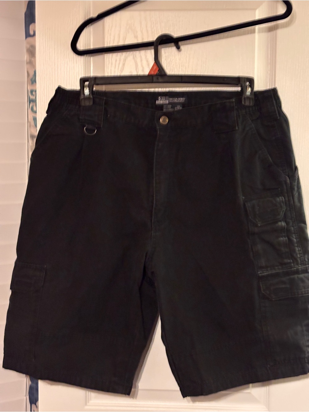 5.11 Tactical Men’s Black Cargo Shorts with Utility Pockets